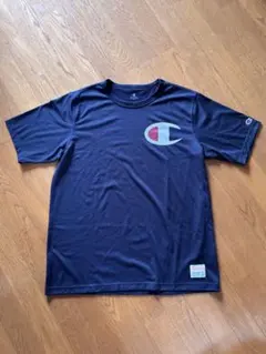 Champion Tシャツ ネイビー ロゴ入り