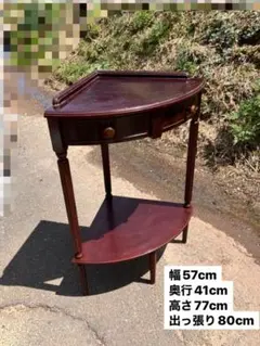 専用出品です。アンティーク調 木製デスク 引き出し2杯付き - メルカリ