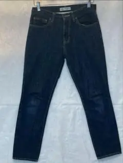 【BEAMS】ビーミング テーパードデニムパンツ ワンウォッシュ 濃紺 Sのサムネイル