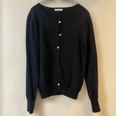 オペークドットクリップ　カーディガン