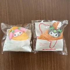 マイメロ　ナゲット&クロミ モスチキン　モスバーガーマスコットセット