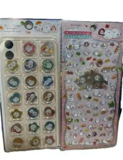 カミオ　正規品　シマエナガ　ボンボンドロップシール　おはじき2シートセット