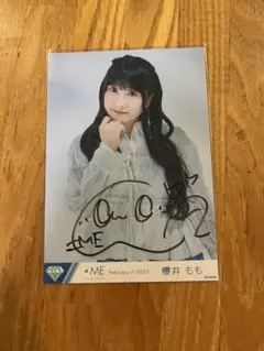 櫻井もも ノイミー 生写真 モーリーファンタジー 直筆 コメ入り ノイミー 直筆 生写真 モーリーファンタジー コラボ 櫻井もも