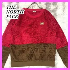 【THE NORTH FACE】フリースボア　トレーナー レッド・ブラウン　M
