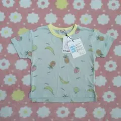 【新品・タグ付き】バースデイプラス 半袖Tシャツ フルーツ柄 水色 80のサムネイル