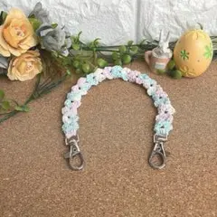 手編み　スマホハンドストラップ　NO.922