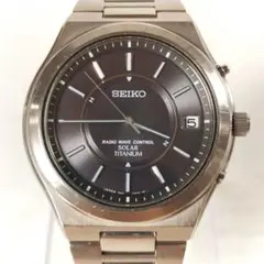 セイコー　7B22-0AF0　日本製　チタン製　電波ソーラー稼働品 SEIKO/セイコー 7B22-0AF0 電波ソーラー/TITANIUM/チタン 日本製