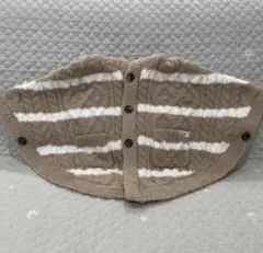 【新品未使用】ジェラートピケ ベア耳フード付きポンチョ 70