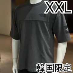 XXL＊チャコール＊ステッチ　ダインＴシャツ＊ホワイトレーベル　ノースフェイス