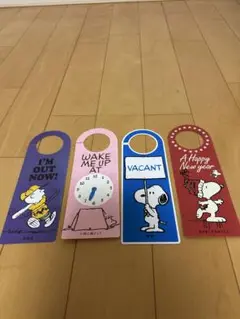 SNOOPY ドアノブサイン　4種