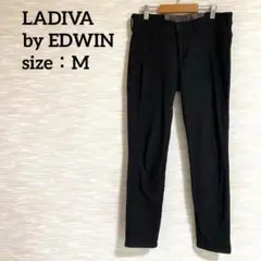 ラディーバ LADIVA ストレッチパンツ 【M】 裏起毛 きれいめ 1131