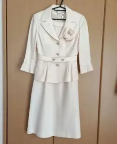 Courreges ジャケットとワンピースセット コサージュ付