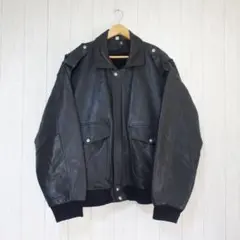 80s VINTAGE US民間　USA製　A-2 レザーフライトジャケット