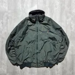 90s古着vintageHollowayウォームアップジャケット企業系カーキ稀少