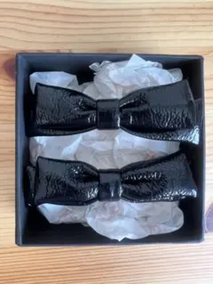 ブラックリボンバレッタ2個セット