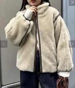 【新品未使用】チャオパニックティピー 2Way ふわボアスタンドジャケット今季