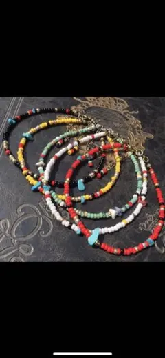 セット‼️レッド、ブラック、メンズブレスレット２色