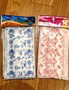 ディズニー マスク 2種類セット スティッチ ミスバニー 子供用 計18枚