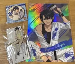 カルピンとおうち時間　75mm缶バッジ　越前リョーマ＆カルピン　10点 テニスの王子様 カルピンとおうち時間 75mm缶バッジ 越前