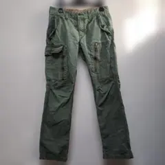 オリーブグリーン カーゴパンツ 4ポケット