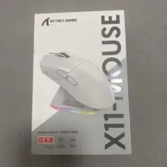 ATTACK SHARK X11-MOUSE RGBマウス