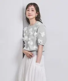 La TOTALITE ダンボールニットバイカラーワンピース