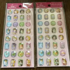 Disney ディズニープリンセス ストーンシール　2枚セット