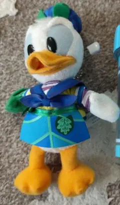 【年末までお値下げ送料込】ドナルドダック ぬいぐるみバッジ