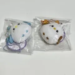 カラフルシマエナガ ぬいぐるみマスコット ビーズストラップ