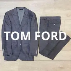 トムフォード　ダークグレー ビジネススーツ ウール混紡 魅力を引き出すグレースーツ（トム・フォード風） - 東京