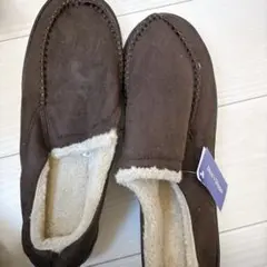 [Tegele] ルームシューズ メンズ 冬用スリッパ 防寒 ボア付き　暖かい