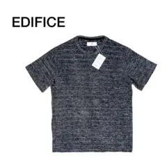 【売切特価】EDIFICE エディフィス パイル地 クルーネック Tシャツ