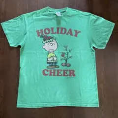 PEANUTS チャーリーブラウン Tシャツ グリーン
