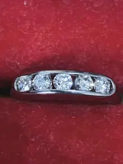 sato777様 一文字デザイン天然ダイヤモンドリング プラチナ850エタニティ