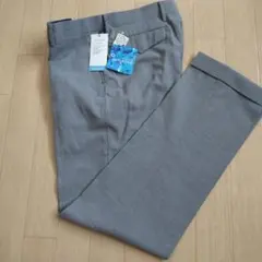 新品タグ付き☆ORIHICA グレー系チェック スラックス ウエスト82