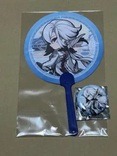 原神 c108 コミケ 会場限定 アルレッキーノ 召使 缶バッジ うちわ