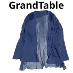 Grand table ネイビー　長袖カーディガン　９号　折り返しのサムネイル