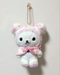 コリラックマ meets チャイロイコグマ ぶらさげぬいぐるみ　花