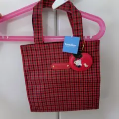 新品未使用タグ付き！大人気familiarのチェックトート小