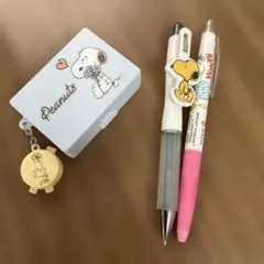 Peanuts スヌーピー印鑑入れ シャープペンシル　ボールペン