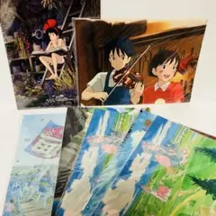 河*王様 【まとめ7枚セット】ジブリクリアファイル 近藤喜文展 おまけ付き 宮崎