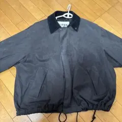 ダークグレー スエード風 カジュアルジャケット