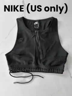 【超美品】NIKE US クロップドトップス　ブラック