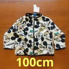 【新品】ミッキー フリースジャケット 100 上着 キッズ