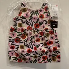 marimekko UNIQLO 花柄ノースリーブワンピース 80