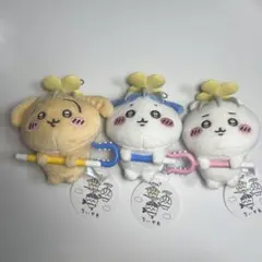 ちいかわ 討伐マスコット　タグ付き　 3体セット　廃盤　うさぎ　ハチワレ
