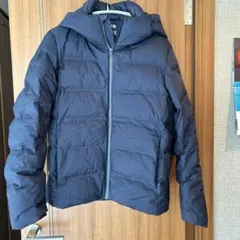 UNIQLO シームレスダウンパーカー　美品　ネイビー　男女兼用可　Mサイズ