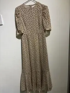 秋物♡troisemechaco ドット柄 ワンピース