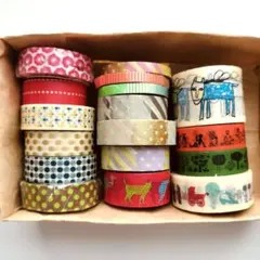 17個　マスキングテープ　mt　カモ井　新品中古 水玉　動物　セット売り