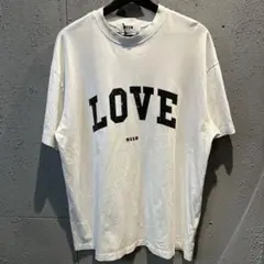 M-395 MSGM LOVE Tシャツ　白　古着　サイズS